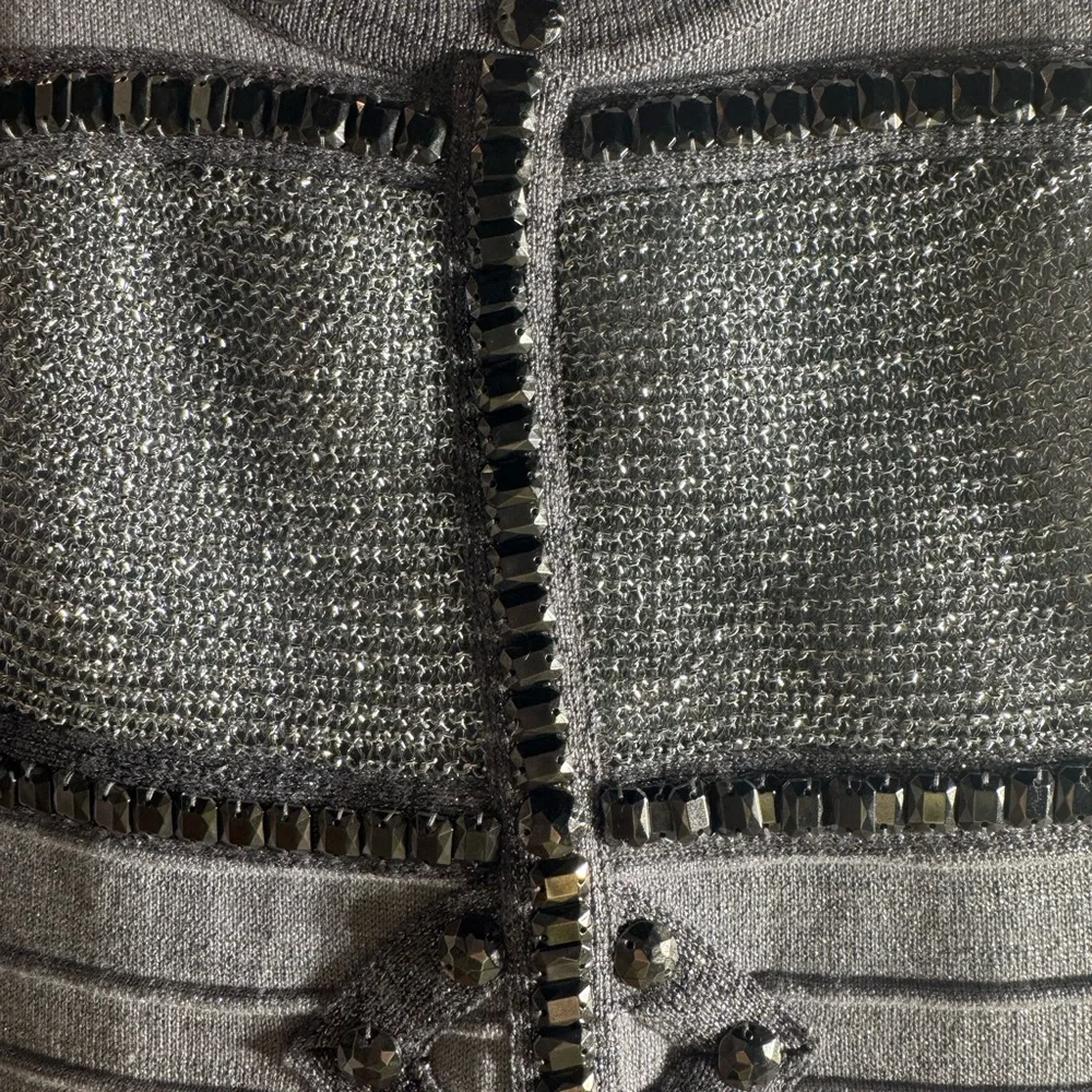 Arden B Silver Sleeveless Bodycon Mini Dress - Picture 2 of 7